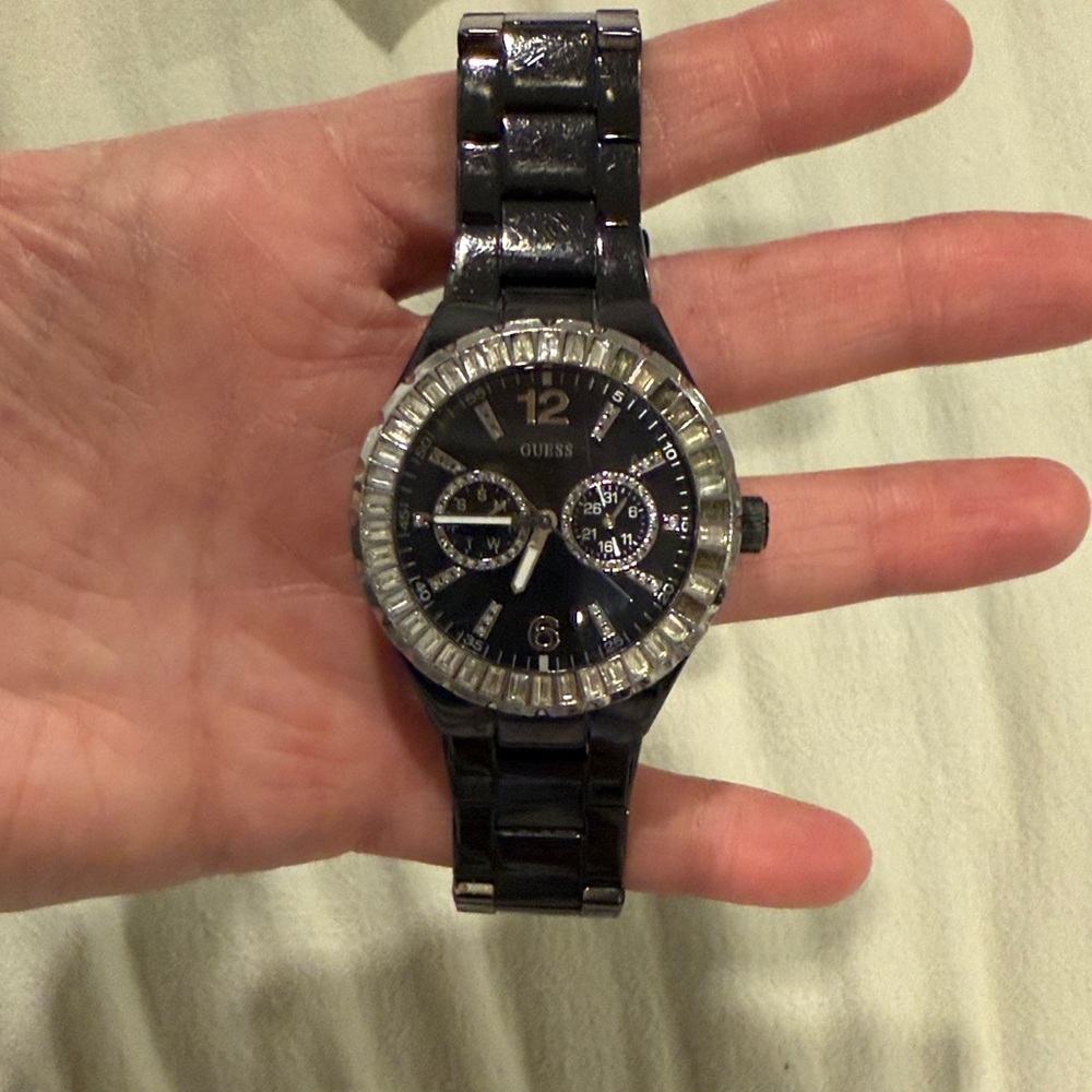 Guess Black and Silver‎ Chronograph Watch